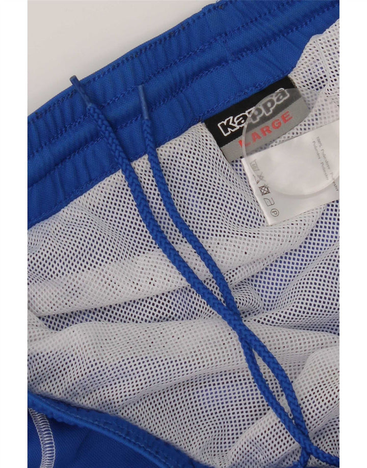 Pantaloncini sportivi grafici da uomo Kappa grandi blu in poliestere