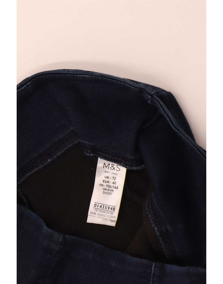 Pantaloni corti da donna Marks & Spencer UK 12 medi W28 L24 Blu navy