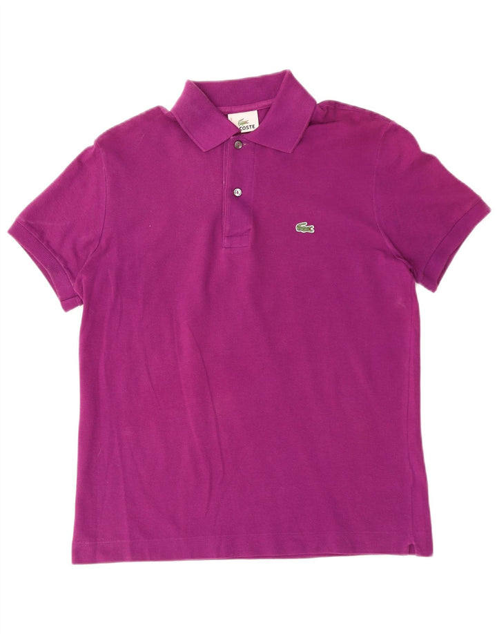 Polo da uomo Lacoste taglia 3 piccola in cotone viola