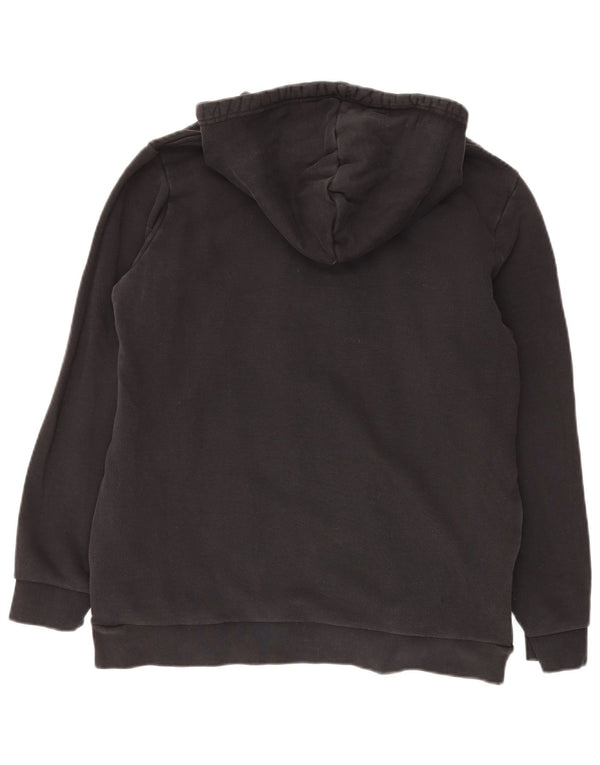 Maglione con cappuccio grafico da uomo ADIDAS grande in cotone nero
