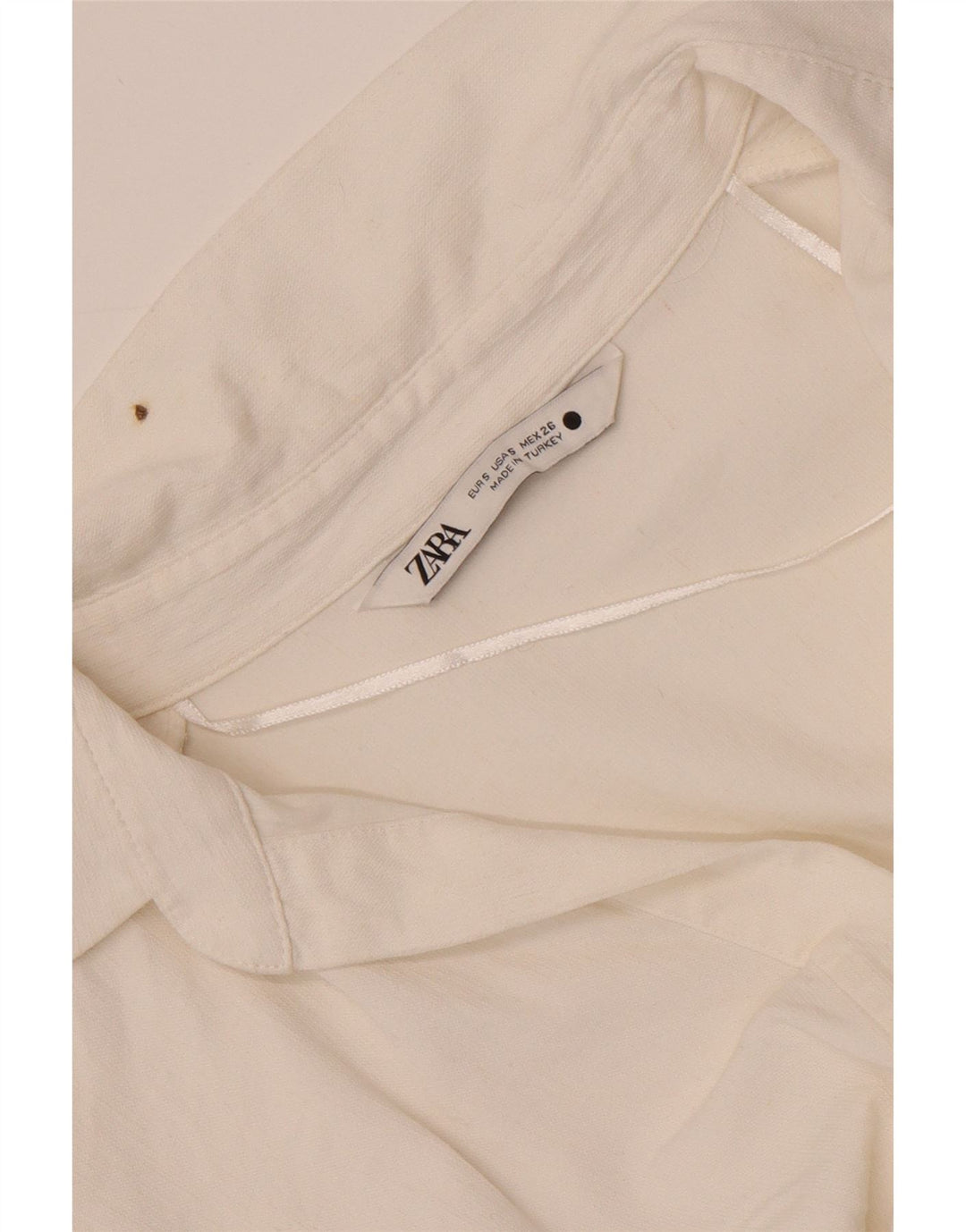 Camicetta corta da donna Zara UK 10 piccola bianca