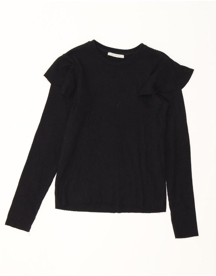 Top in camicetta da donna Zara UK 12 medio nero