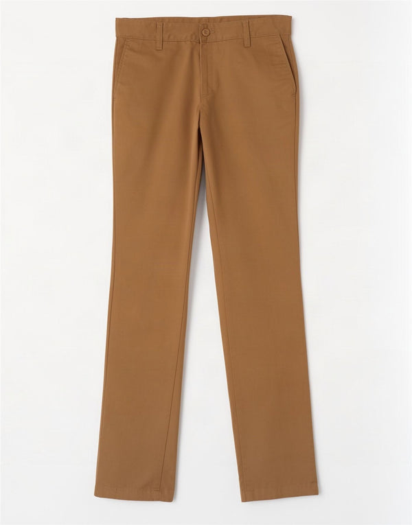 Carhartt Womens Slim Chino Trousers W27 L34 Beige Polyester