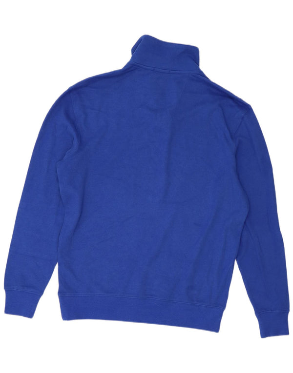 Maglione maglione collo alto vestibilità comoda da uomo Jack Wills XS cotone blu
