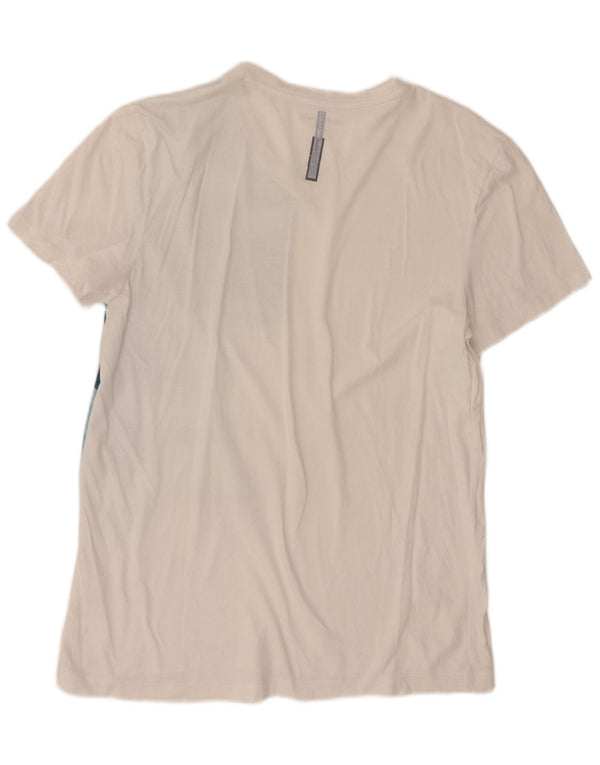 T-shirt grafica da uomo Calvin Klein Jeans Top bianco medio geometrico