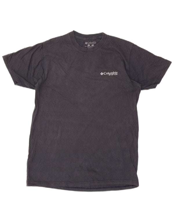 T-shirt grafica da uomo Columbia Top in cotone grigio medio