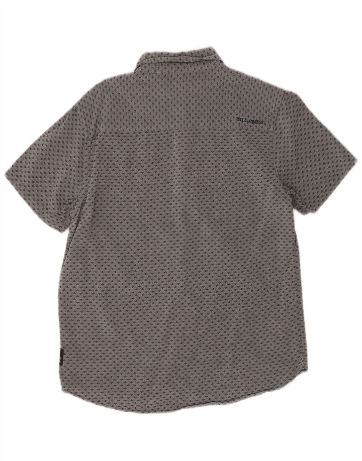 Camicia a maniche corte da uomo Billabong piccola grigia maculata