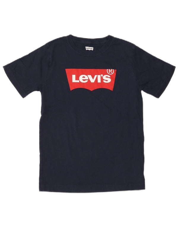 T-shirt grafica per ragazzi Levi's 13-14 anni in cotone blu navy