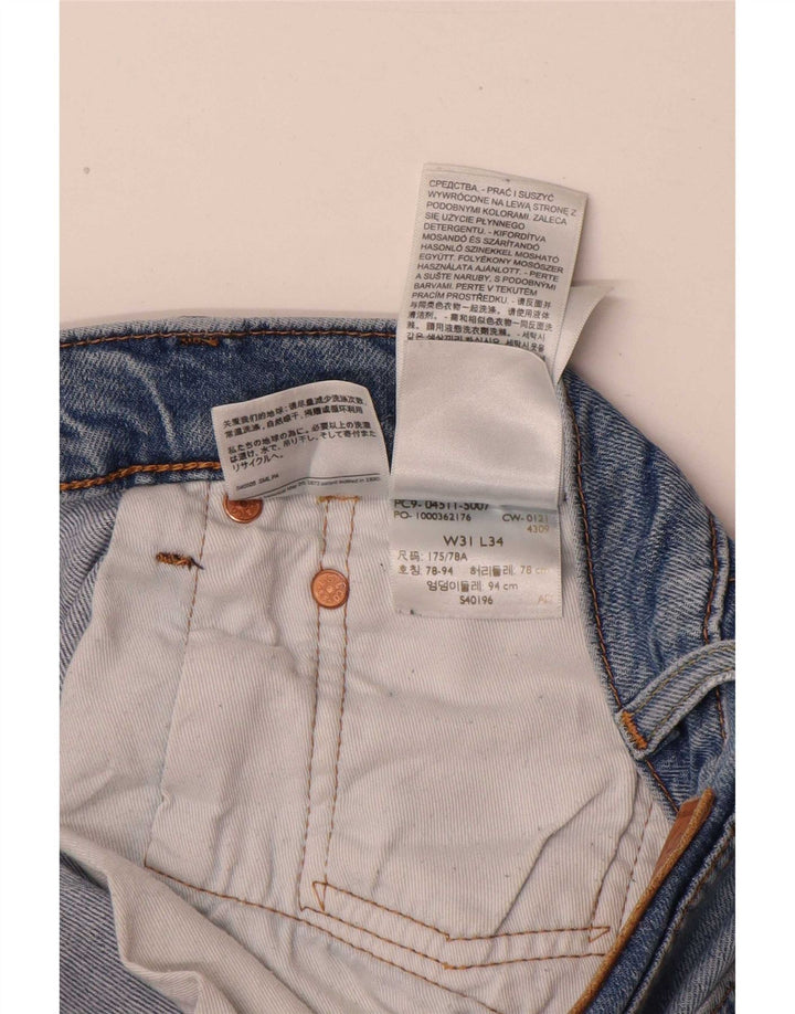 Jeans Levi's Uomo 511 Slim W31 L34 Cotone Blu