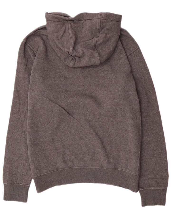 Felpa con cappuccio da uomo Nike in cotone grigio medio