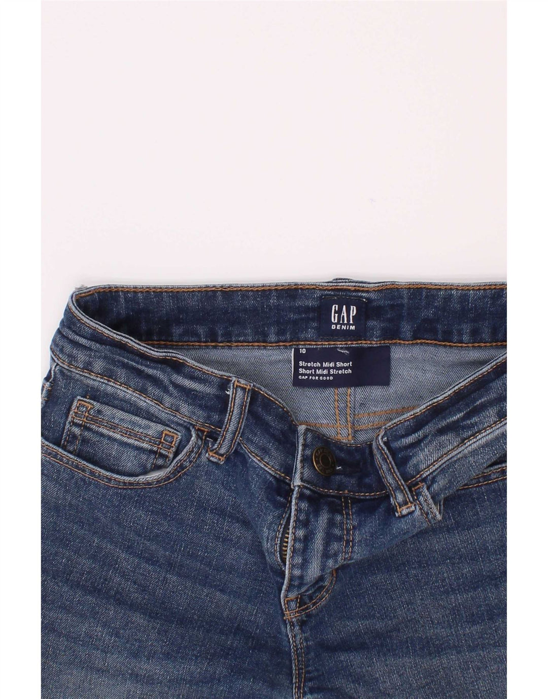 Pantaloncini di jeans Gap per ragazzi 9-10 anni W24 Blu Cotone
