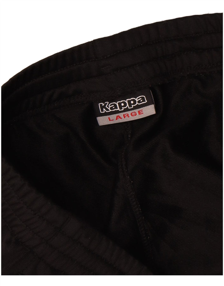 Pantaloni da tuta da uomo Kappa Joggers grandi neri in poliestere