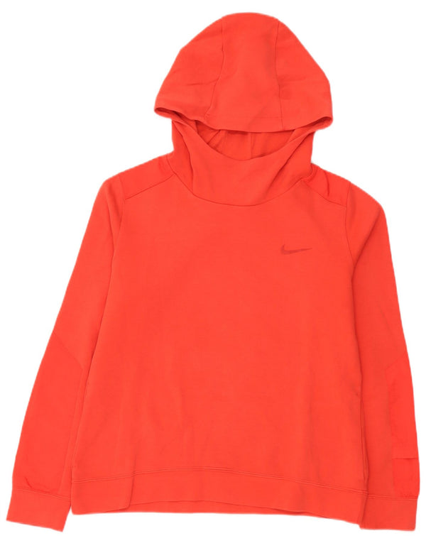 Maglia con cappuccio Nike da uomo in cotone rosso medio