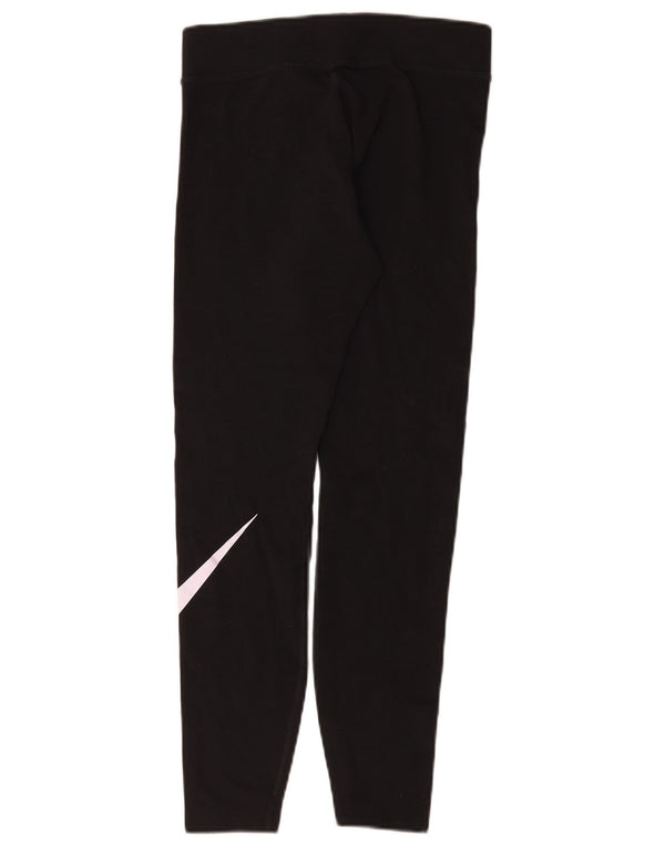 Leggings grafici da donna Nike UK 8 piccoli in cotone nero