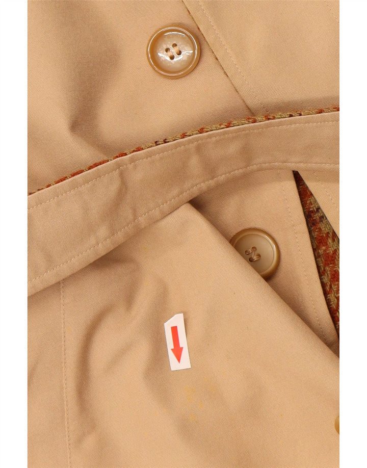 Cappotto vintage da donna UK 12 beige medio