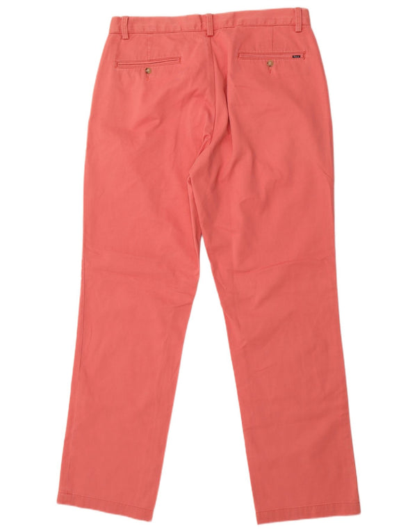 Pantaloni chino dritti dalla vestibilità classica da uomo Polo Ralph Lauren W34 L32 Rosa
