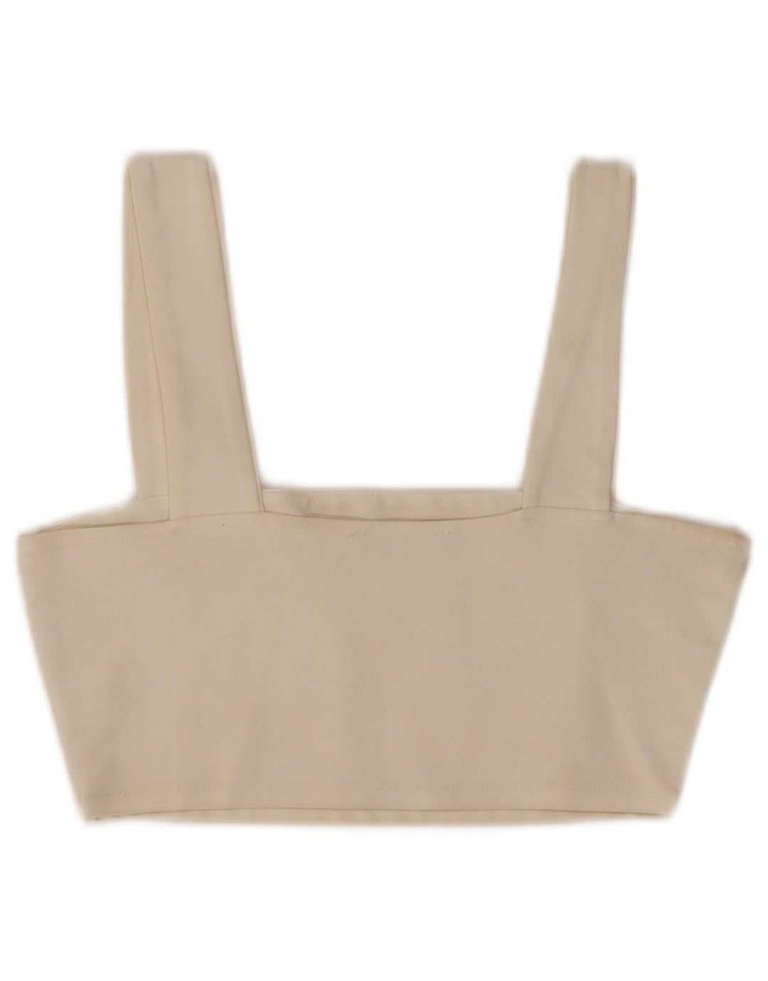 Top corto da donna Zara UK 8 piccolo in viscosa bianca