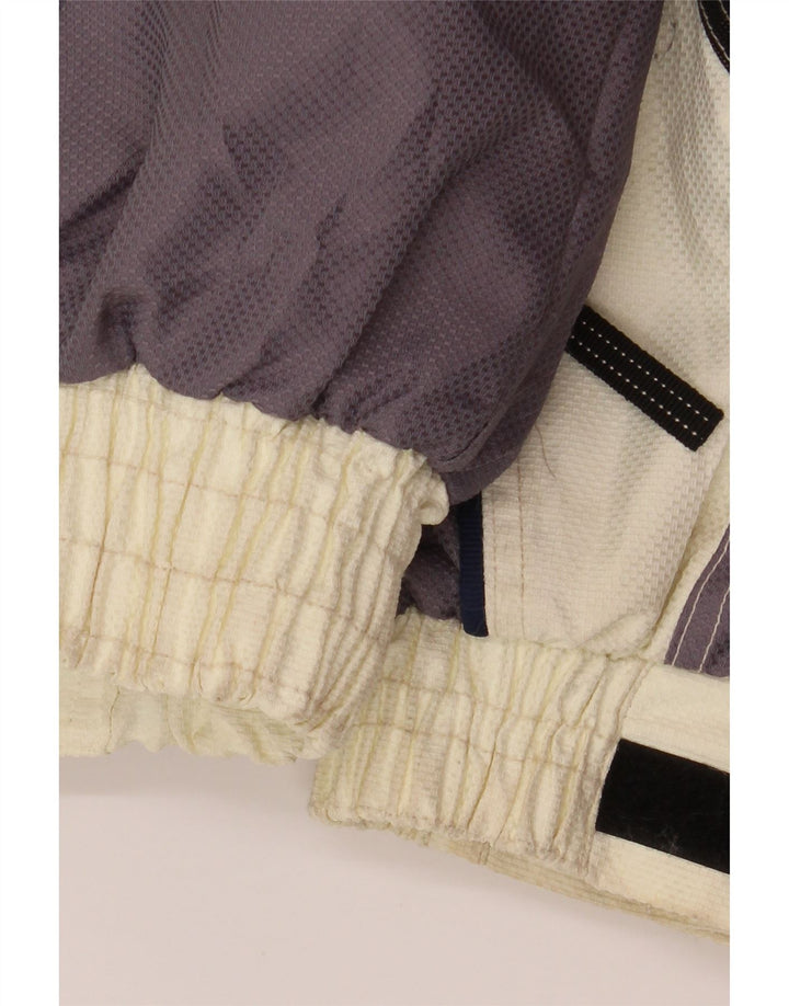 Giacca da sci con cappuccio da uomo Gierre IT 48 Medium Poliestere color block bianco sporco