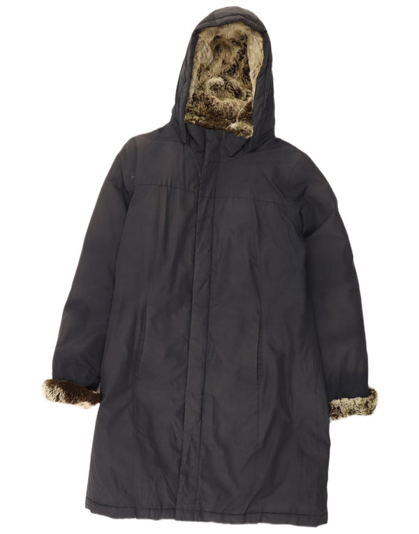 Cappotto imbottito con cappuccio da donna Woolrich UK 20 2XL Cotone blu navy