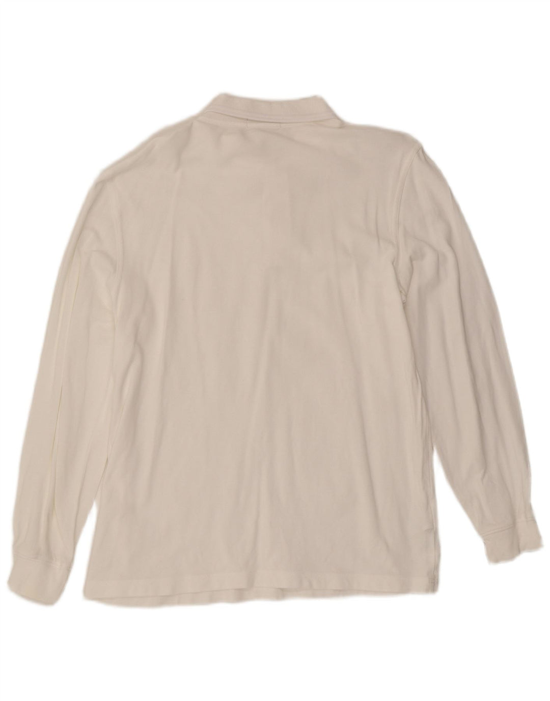 Polo a maniche lunghe da uomo Fred Perry grande in cotone bianco