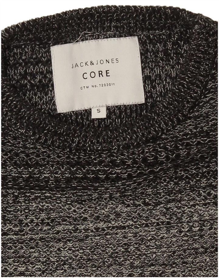 Maglione maglione girocollo da uomo Jack & Jones piccolo a righe grigie