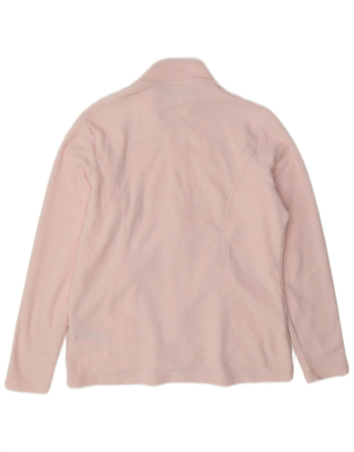 Giacca in pile da donna Marks & Spencer UK 14 Large Rosa Poliestere
