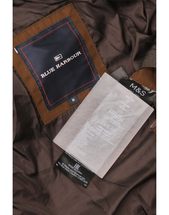 Giacca imbottita con cappuccio Marks & Spencer da uomo Blue Harbour UK 38 Marrone medio