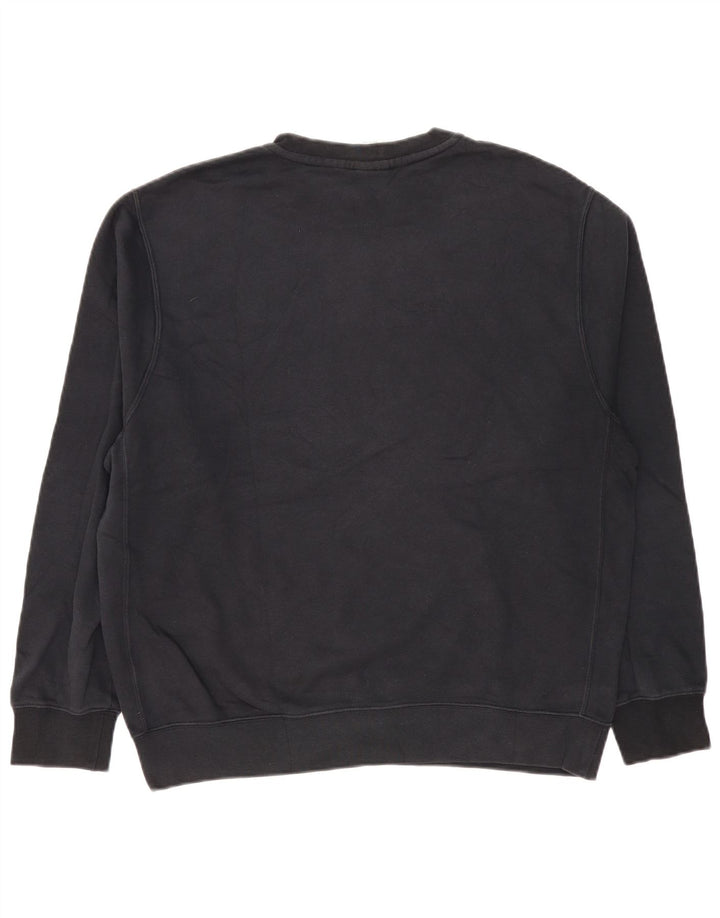 Felpa da uomo Nike Maglione grande in cotone nero