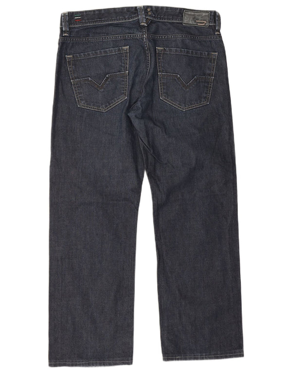 Jeans dritti da uomo Diesel Larkee W34 L27 cotone blu navy