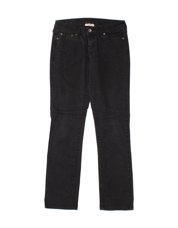 Jeans dritti da donna a vita media LEVI'S US 2 XS W30 L30 cotone blu navy