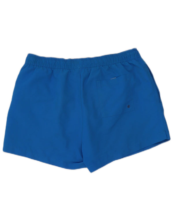Pantaloncini da bagno grafici da uomo Calvin Klein XL blu poliestere