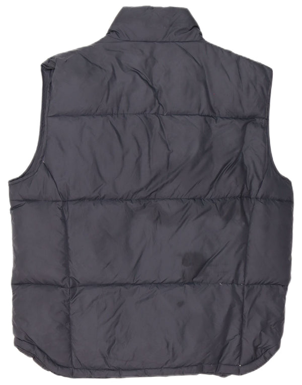 Gilet imbottito da uomo Asics UK 40 grande in nylon blu navy