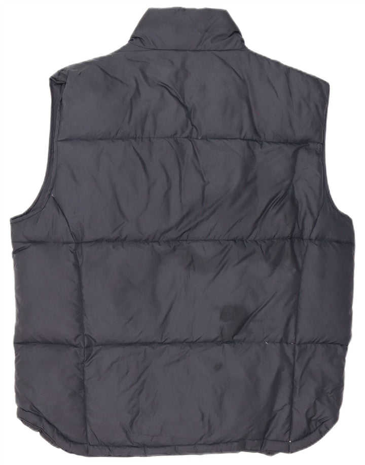 Gilet imbottito da uomo Asics UK 40 grande in nylon blu navy