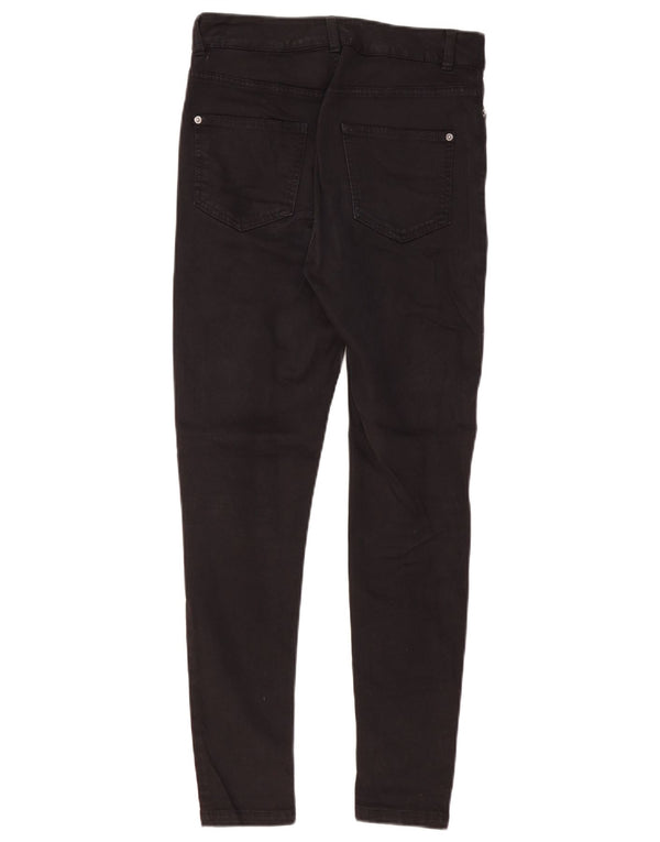 Jeans super skinny da donna Marks & Spencer UK 10 piccoli W30 L29 cotone nero