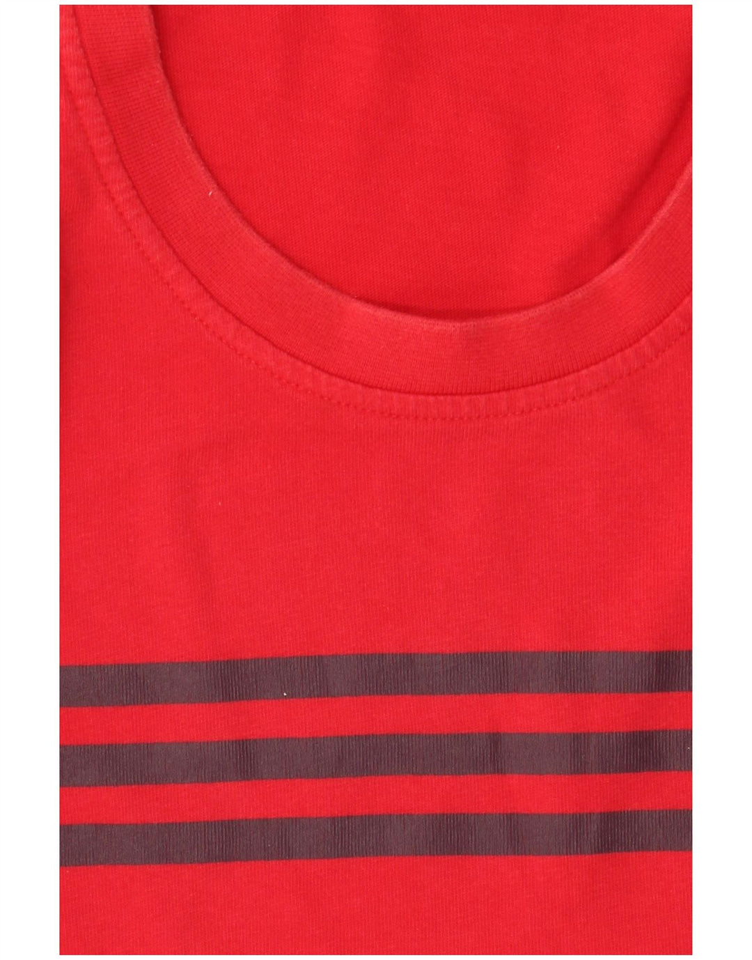 T-shirt grafica da uomo Adidas Top grande in cotone rosso