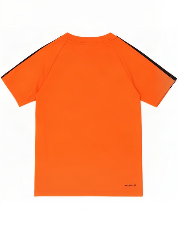Maglietta Adidas Aeroready da bambino 9-10 anni in poliestere arancione