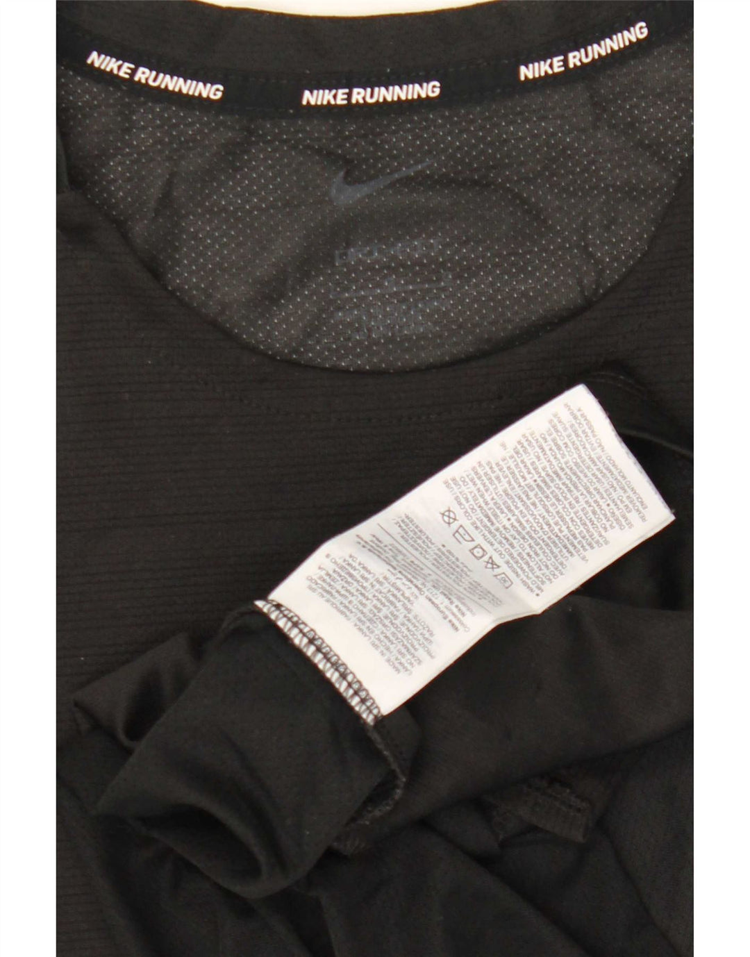 T-shirt Nike Dri Fit da uomo, grande, in poliestere a righe nere