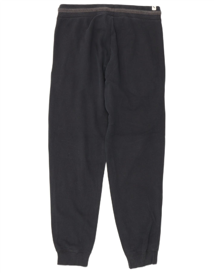 Pantaloni da tuta grafica da uomo Puma Joggers medi in cotone blu navy