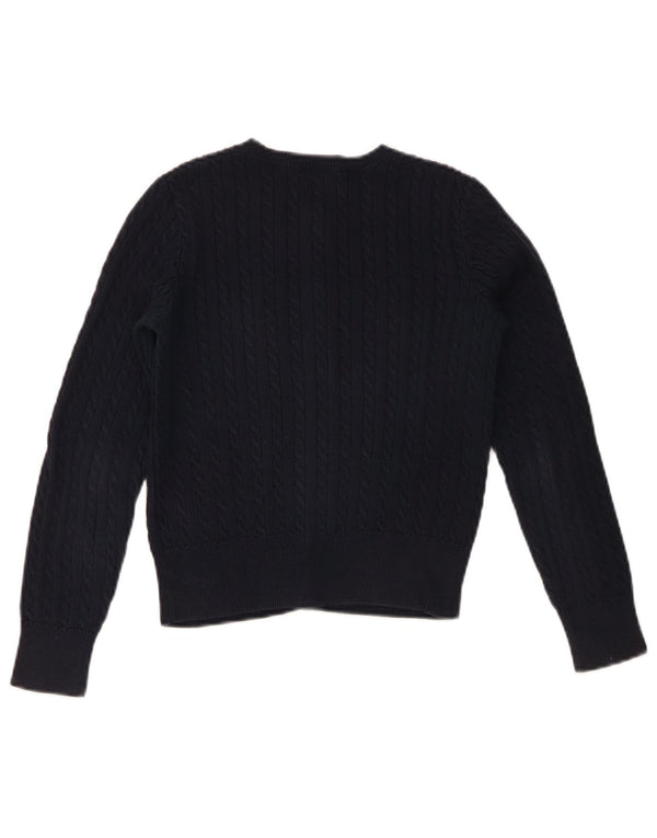 Polo Ralph Lauren Maglione cardigan per ragazze 8-9 anni cotone medio blu navy