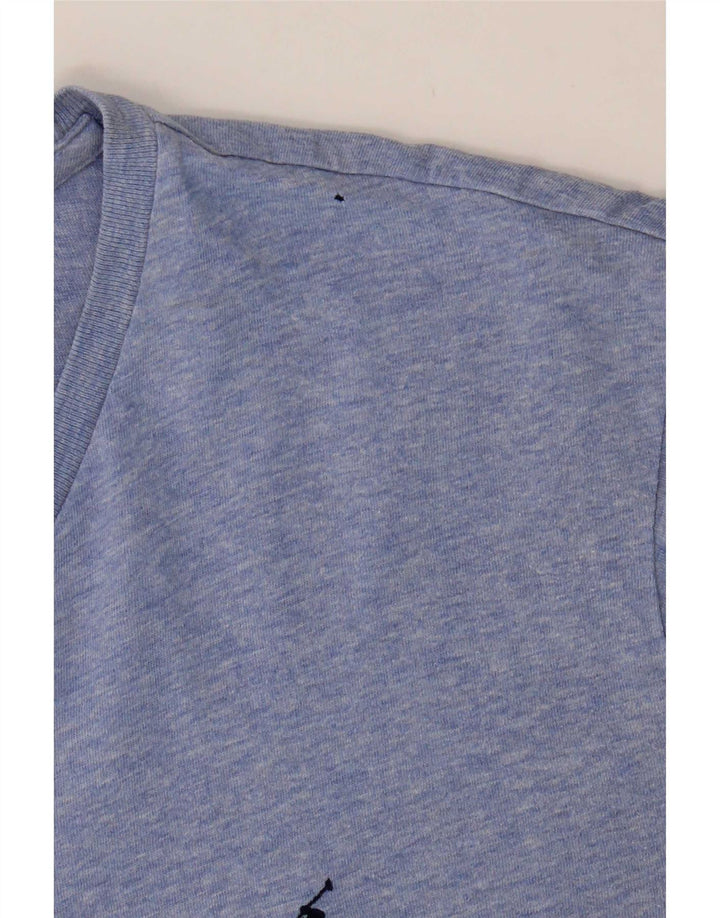 T-shirt da uomo Polo Ralph Lauren Top in cotone blu medio