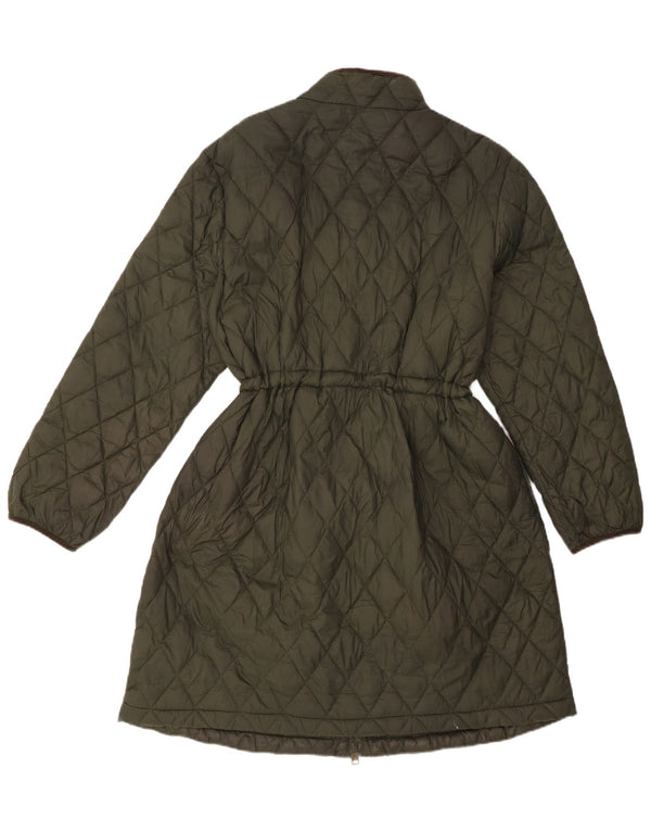 Marks & Spencer Womens Quilted Padded Coat UK 18 XL Khaki Polyamide