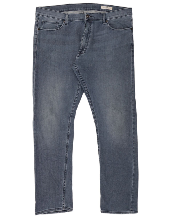 Jeans Slim da Uomo Marks & Spencer W38 L31 Cotone Blu
