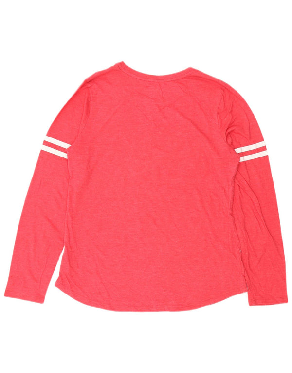 Maglia da donna con grafica NFL Kansas City Chiefs manica lunga UK 14 grande rosa