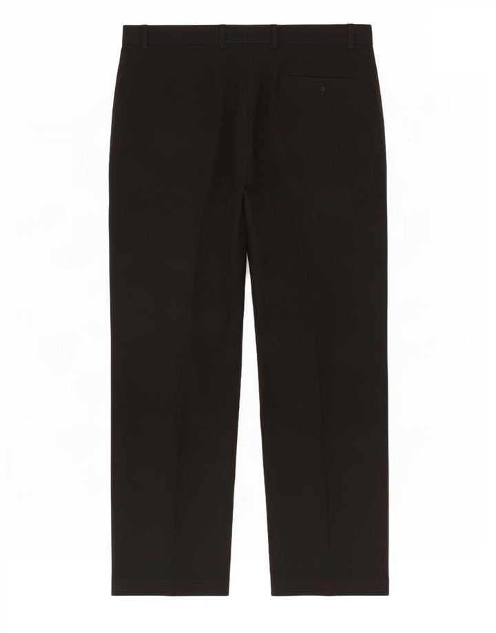 Pantaloni da abito dritti da uomo Marks & Spencer W36 L29 poliestere nero
