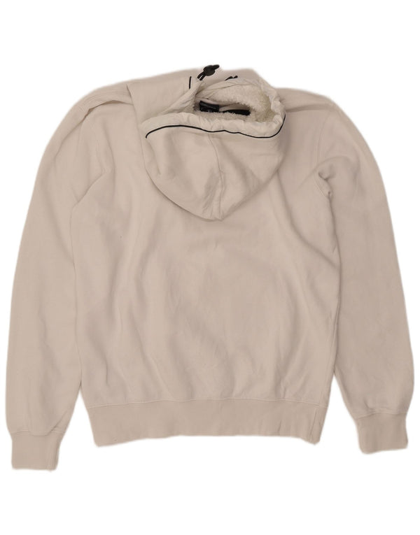 Maglione con cappuccio da donna CHAMPION UK 16 grande cotone bianco