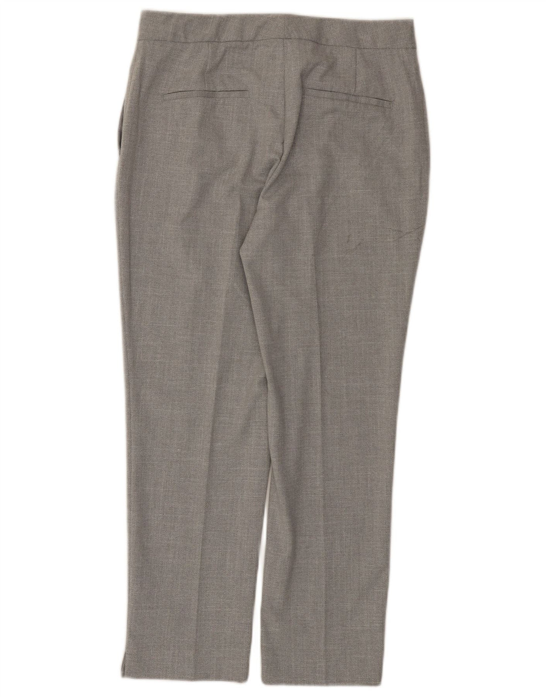 Pantaloni da abito dritti da donna ZARA EU 40 Medium W30 L26 Poliestere grigio