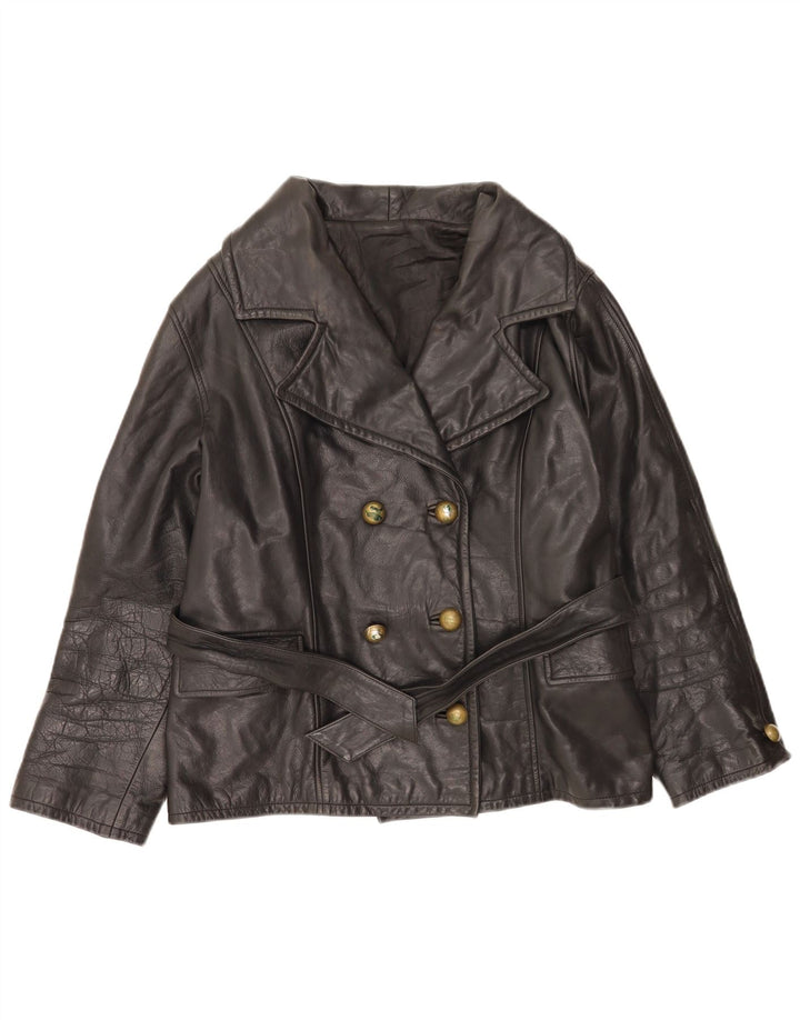 Giacca in pelle da donna Giamax EU 44 XL Nera