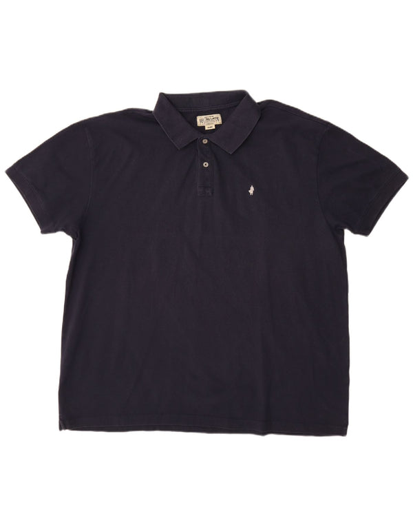 Polo da uomo Marlboro Classics 4XL Blu navy