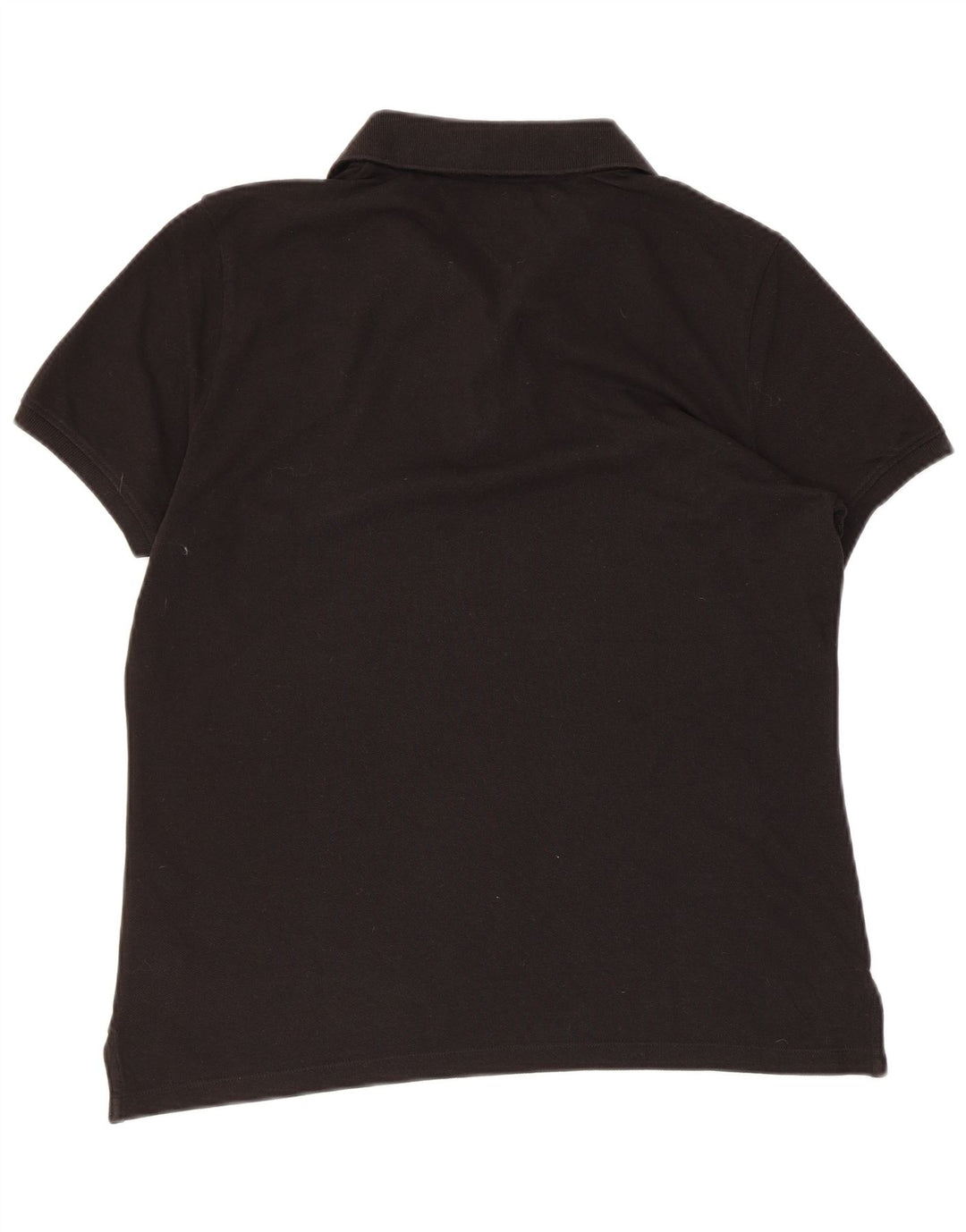 TOMMY HILFIGER Polo da donna UK 14 cotone nero medio