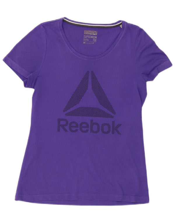 T-shirt Reebok da donna Top UK 12 medio viola poliestere